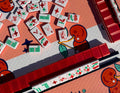 Cherry floating mahjong tiles
