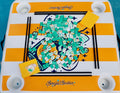 Champagne floating mahjong tiles