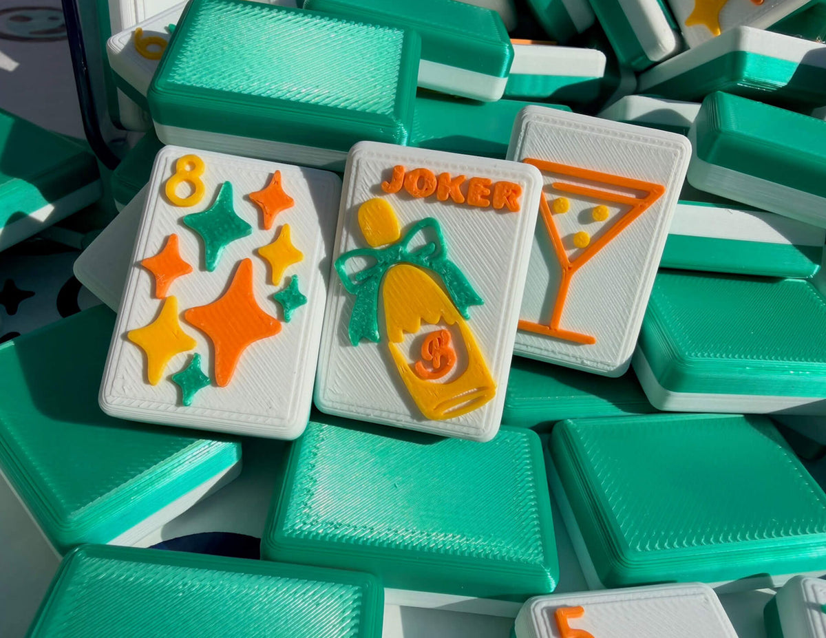 Floating Mahjong Tiles