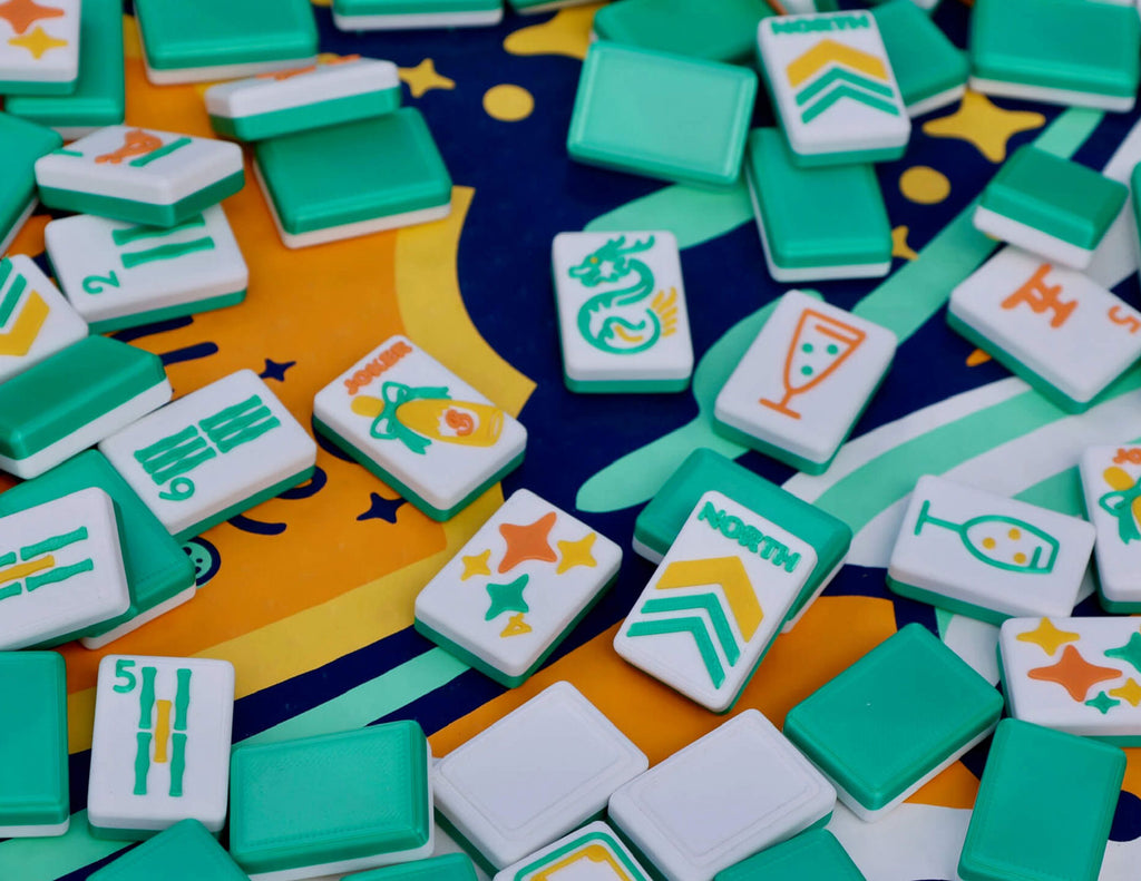 Floating Mahjong Tiles