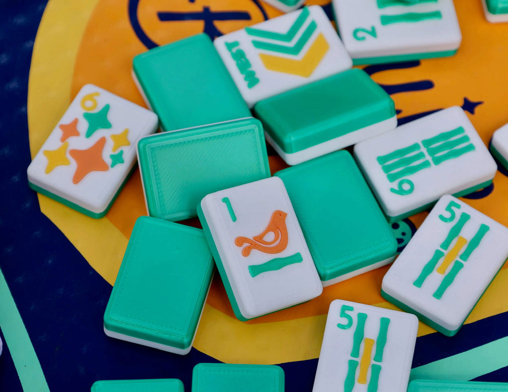 Floating Mahjong Tiles