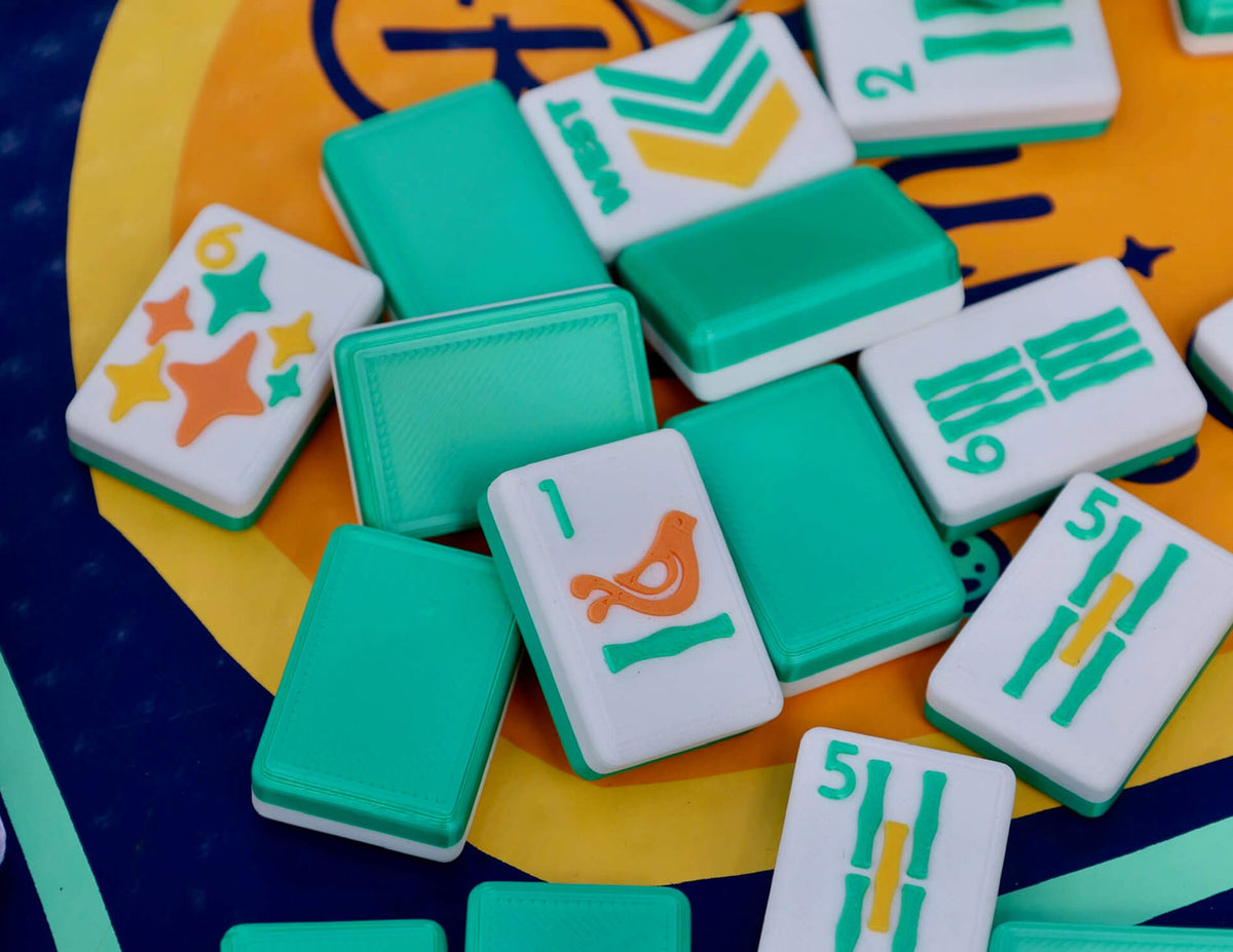 Floating Mahjong Tiles
