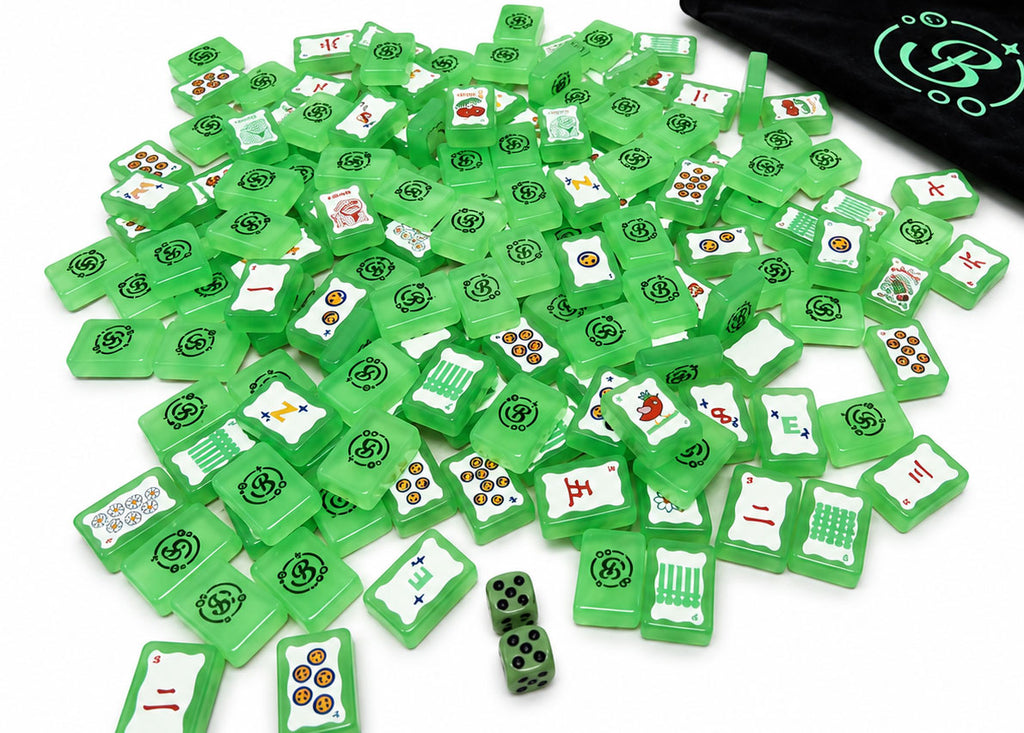 Glow-in-the-Dark Mahjong Tiles